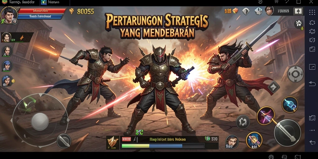 Tampilan menarik saat bertempur dalam game SLG 8055.