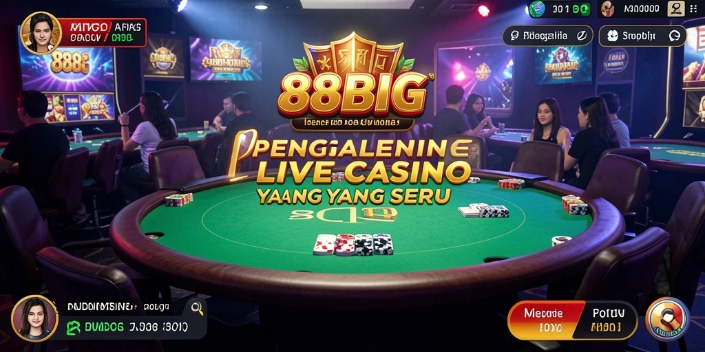 Tampilan gameplay <strong>88BIG</strong> yang menarik dengan dealer langsung.
