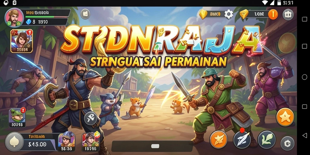Screenshot gameplay IDNRAJA yang menunjukkan strategi pertempuran yang mendebarkan.
