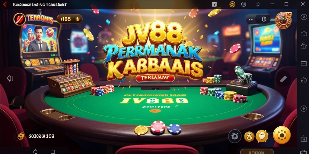 Screenshot gameplay JV88 menampilkan keseruan bermain Kasino secara interaktif.