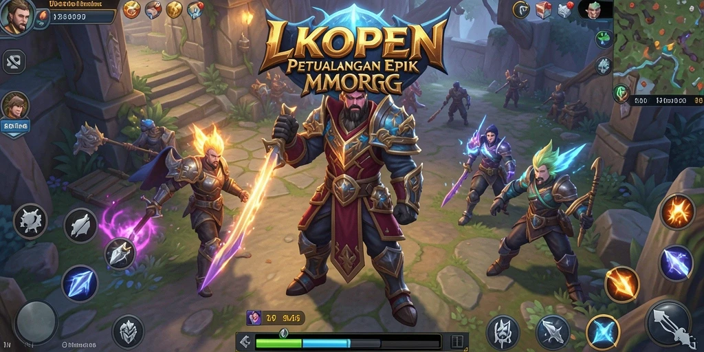 Screenshot gameplay LKOPEN menampilkan aksi pertarungan seru antar pemain.
