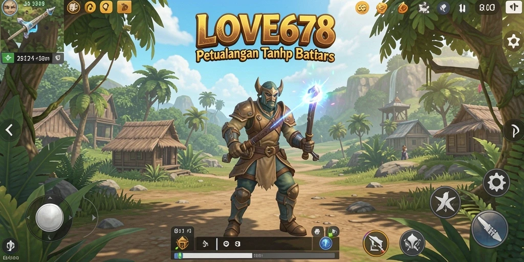 Tampilan gameplay LOVE678 yang menakjubkan di dunia terbuka.