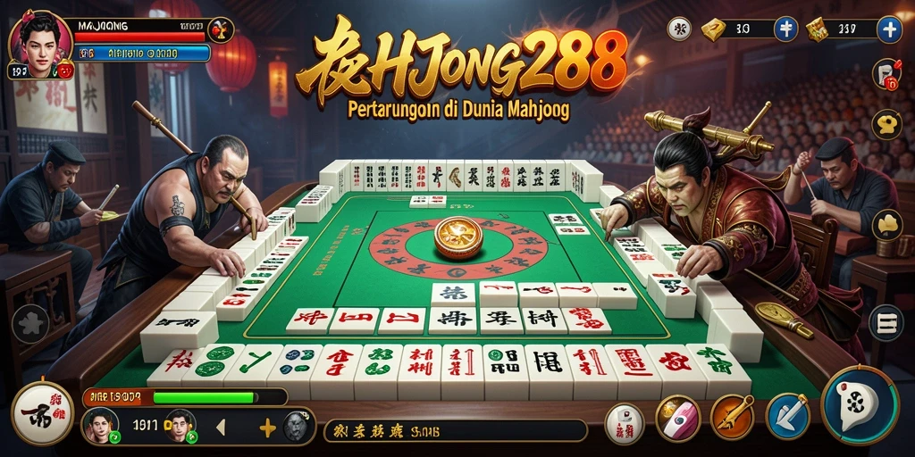 Tampilan dinamis dari pertarungan seru di MAHJONG288.