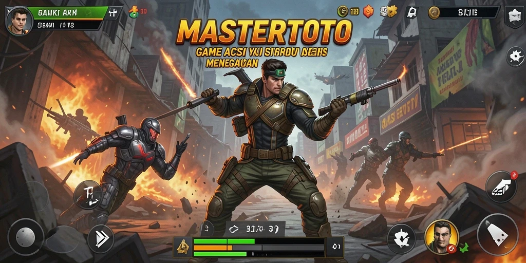 Screenshot utama MASTERTOTO menampilkan aksi seru gameplay.
