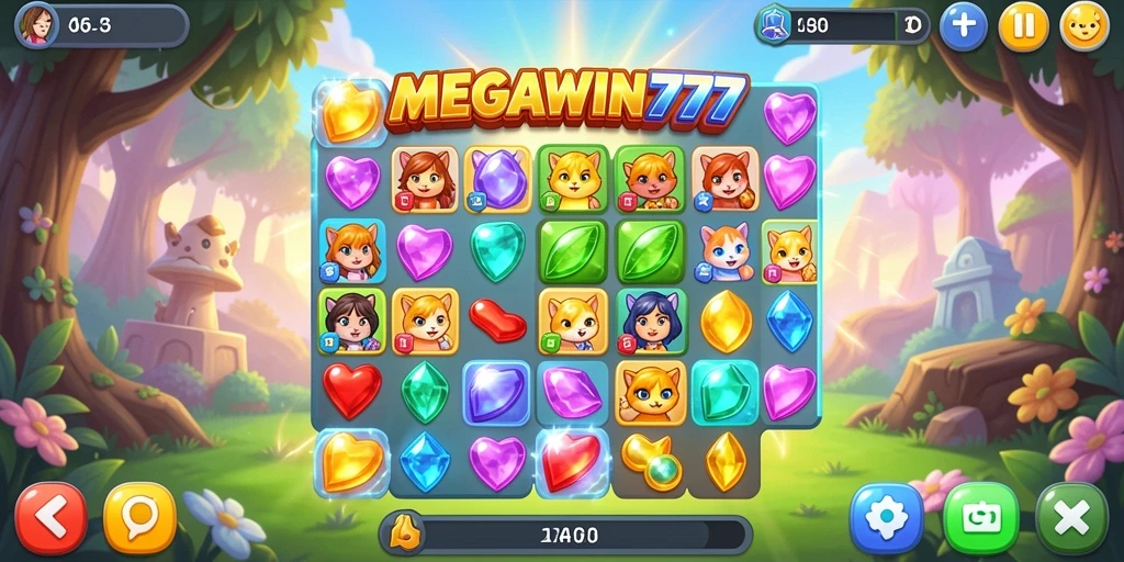 Tampilan menarik dari gameplay seru MEGAWIN777.
