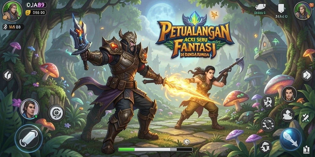 Tampilan aksi seru dan eksplorasi dunia di OJA89.