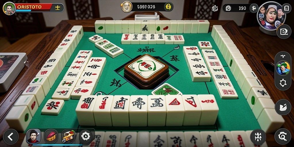 Tampilan gameplay ORISTOTO dalam permainan Mahjong yang seru dan menantang.