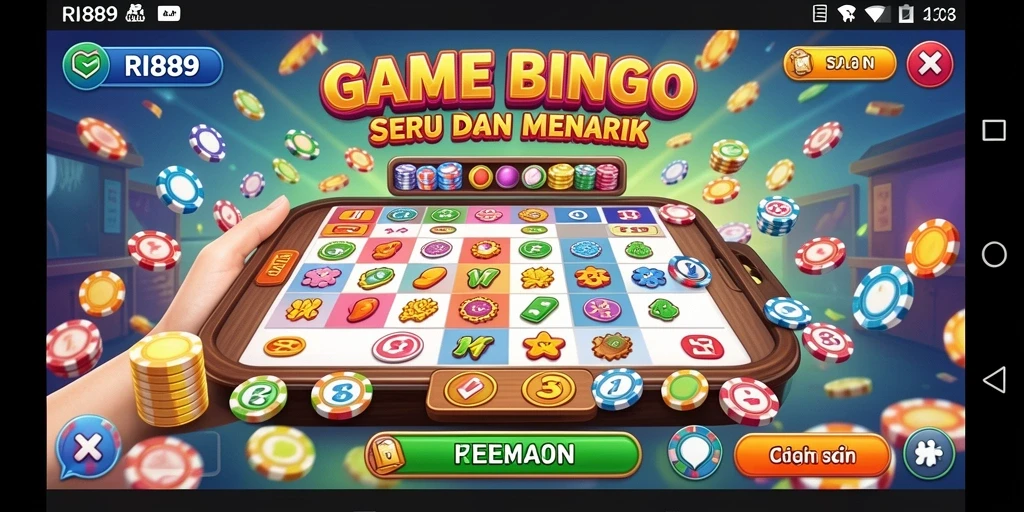 Tampilan gameplay RI889 yang menarik dalam permainan Bingo.