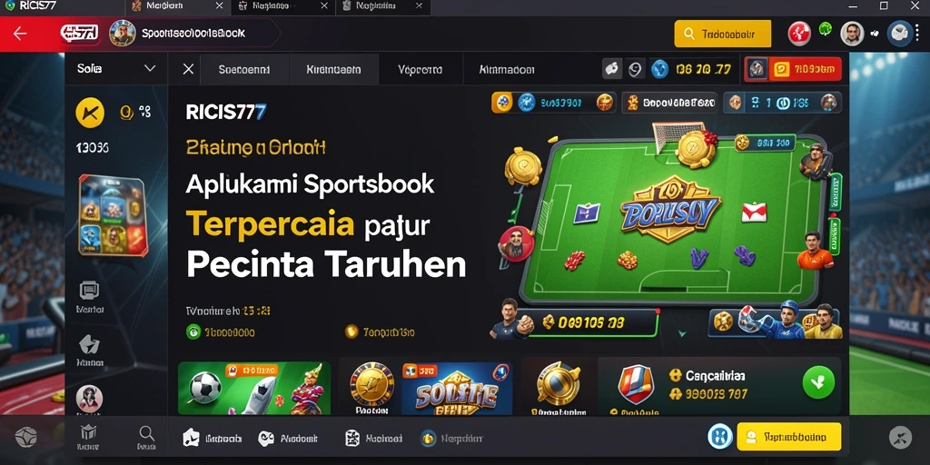 Screenshot RICIS77 menunjukkan gameplay taruhan Sportsbook yang menarik.