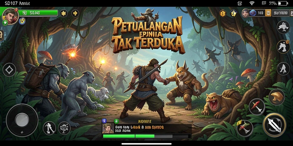 Tangkapan layar menampilkan aksi mendebarkan dalam SD107.