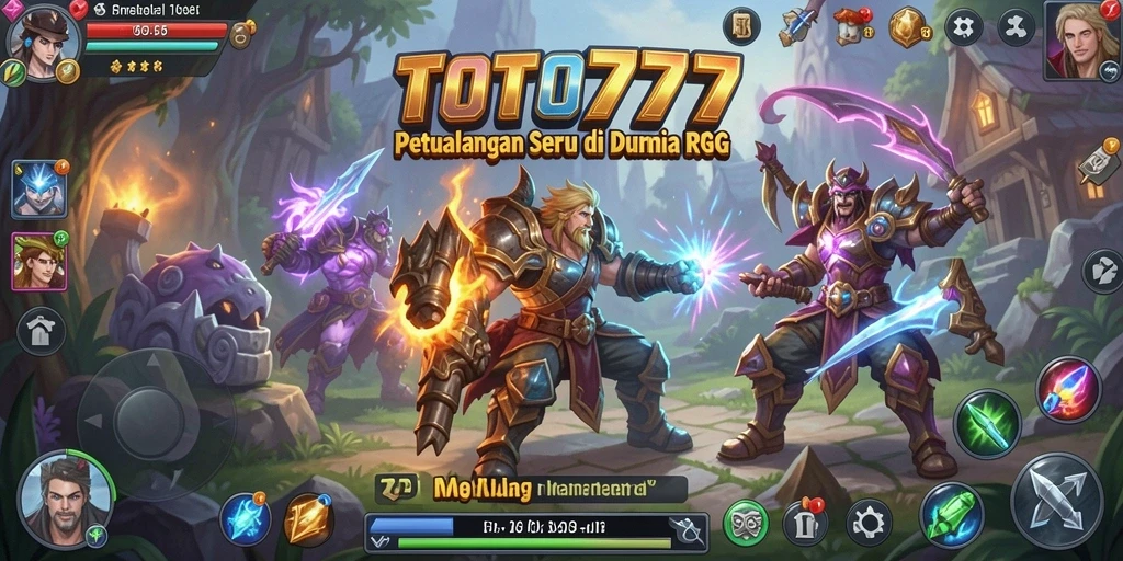 Tampilan gameplay TOTO777 yang menegangkan dan penuh aksi RPG.