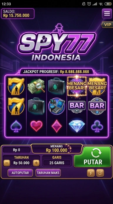 Halaman kategori aplikasi di spy77.
